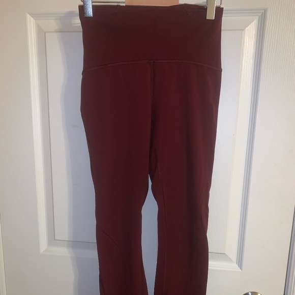 Lululemon Athletica Maroon Leggings - Picture 1 of 4